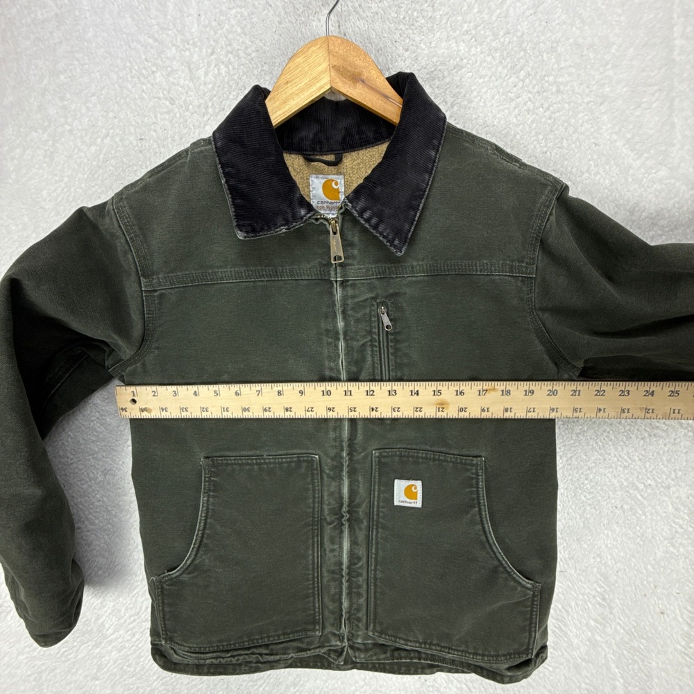 Carhartt Sandstone Ridge Coat Sherpa Lined Womens Medium WC061 MOS Moss Green - Picture 5 of 14